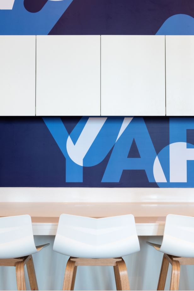 YAP office in Dubai office designed by DZ Design