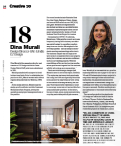 Dina Murali among Top interior designers in Dubai