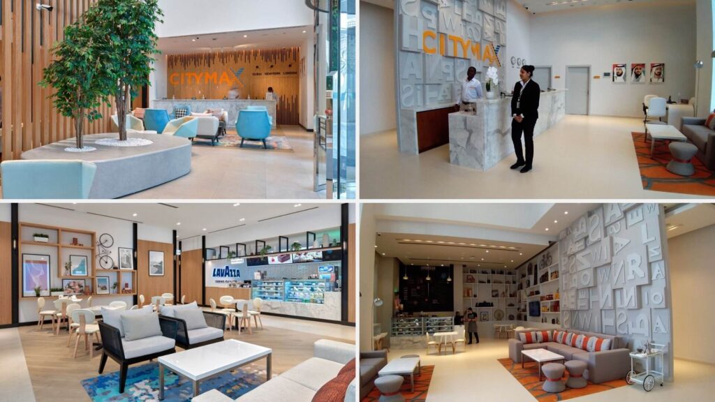 Now and Then: Reception and lobby area, Citymax hotel Business Bay