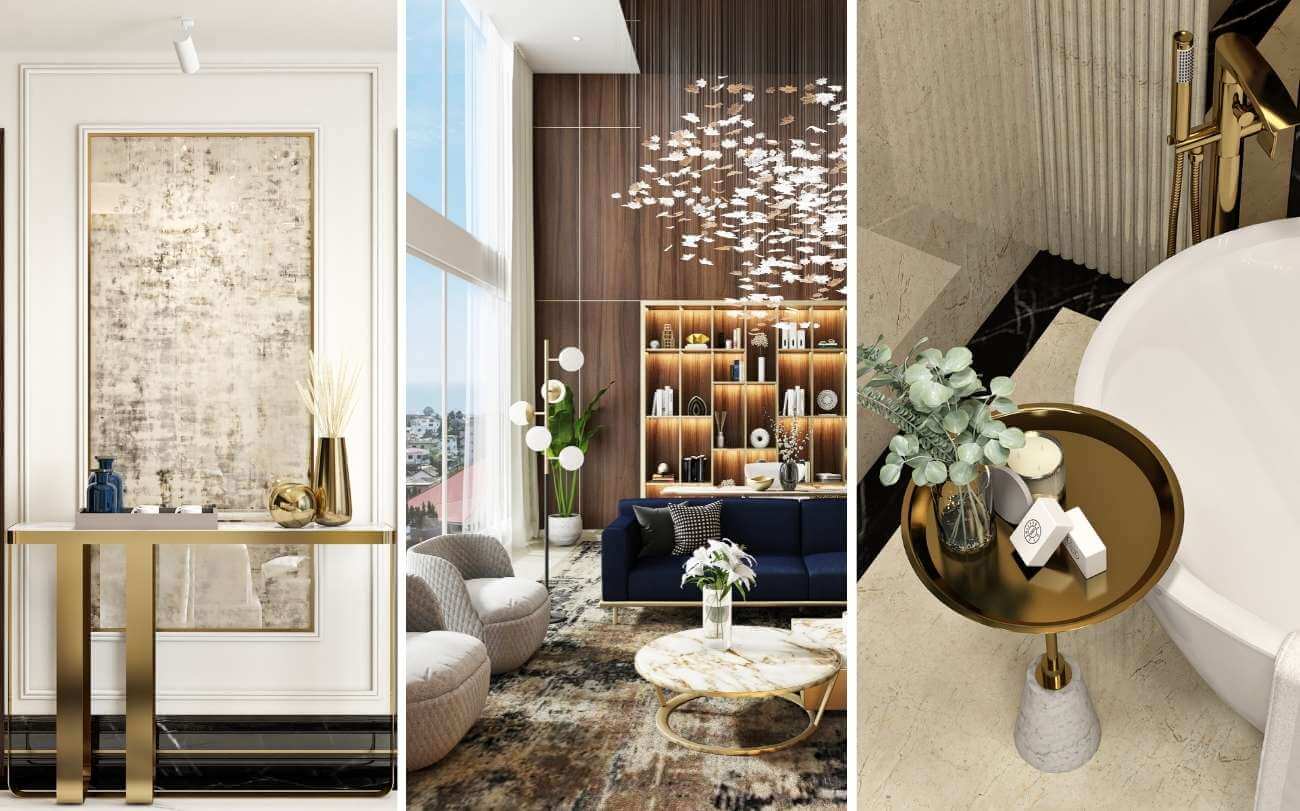 5 Ways to Add Gold to Your Luxury Contemporary Villa Interior Design0