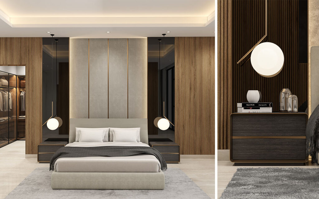 Bedroom design Luxury Villa Interior Design in Dubai