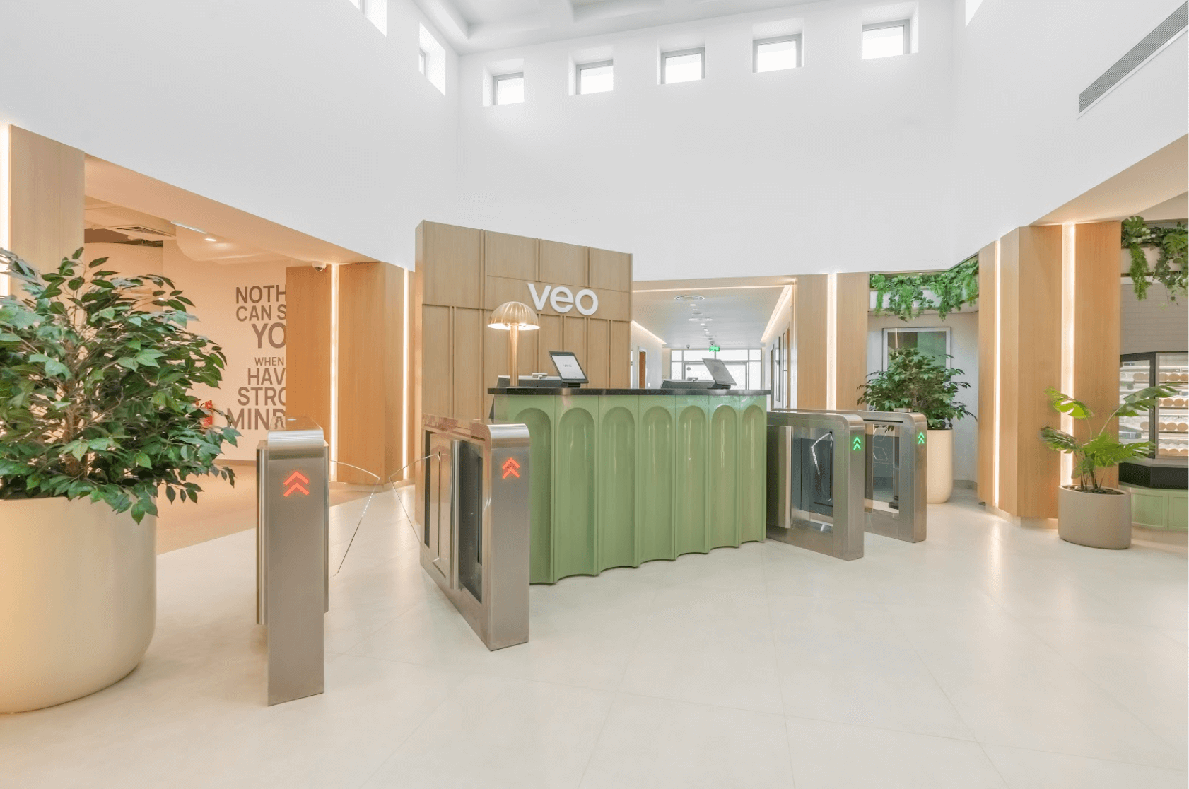 Reception VEO Gym Interior Design in Dubai by DZ Design 7