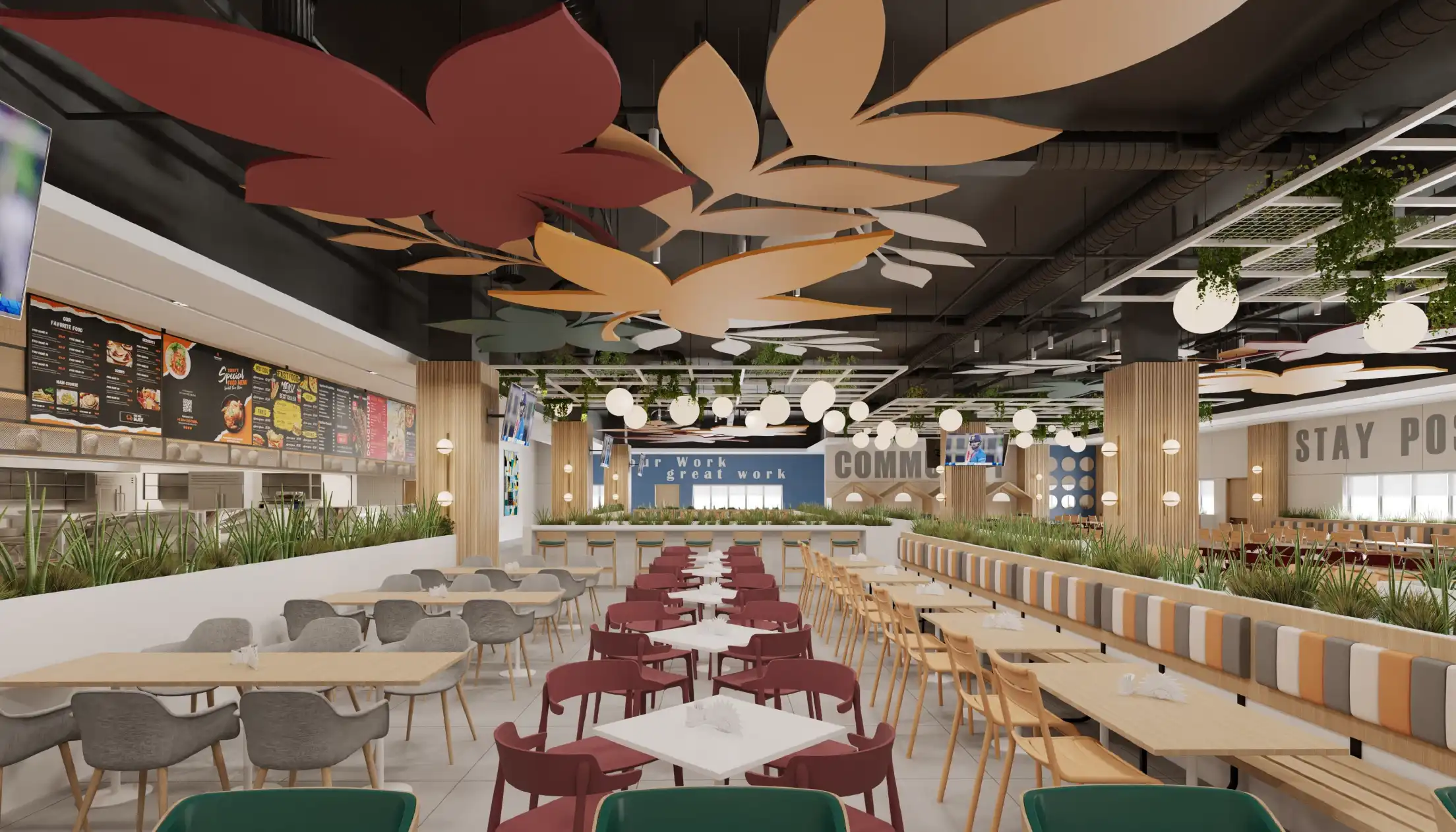 Hospitality Staff Dining Design | DZ Design UAE